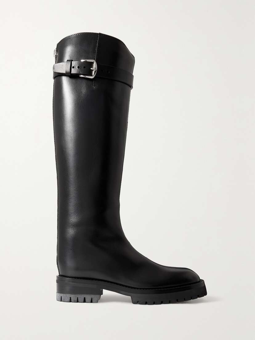 Ann Demeulemeester Nes Leather Knee Boots