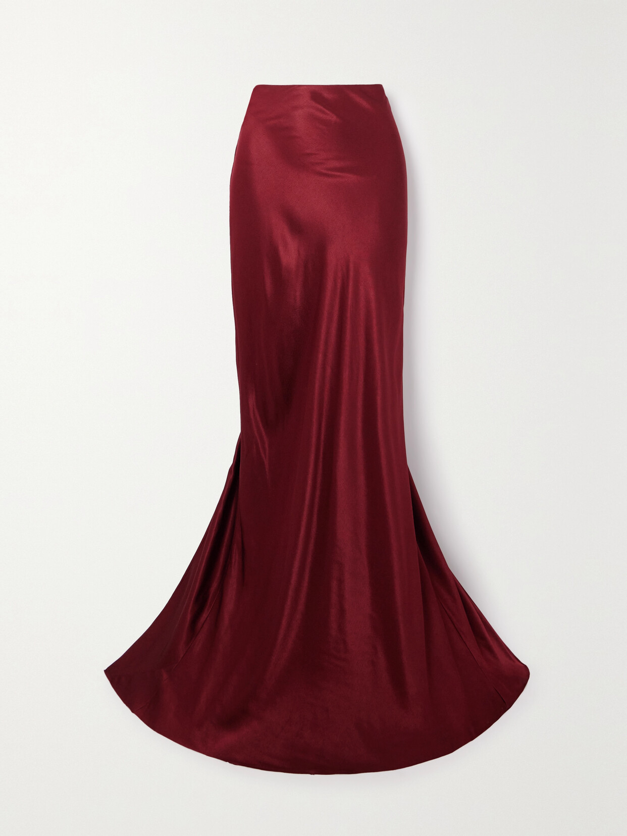 Ann Demeulemeester - Madeleen Satin Maxi Skirt - Red