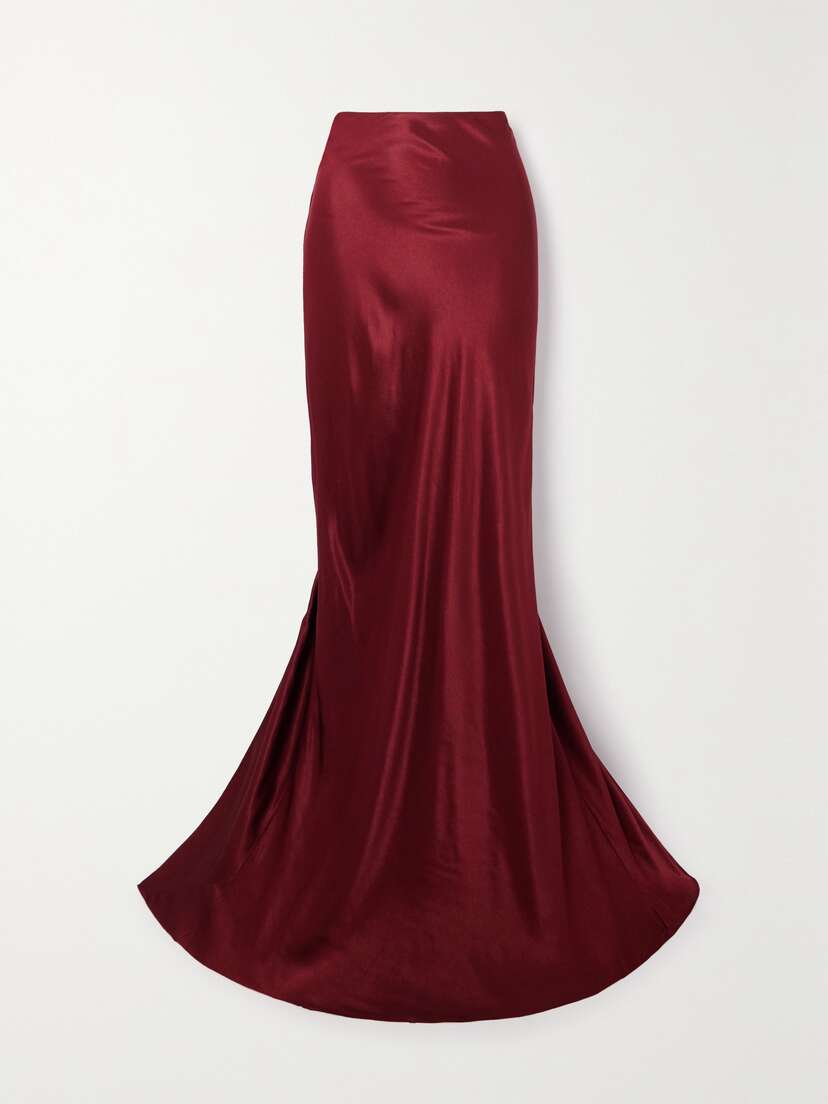 Ann Demeulemeester Madeleen Satin Maxi Skirt