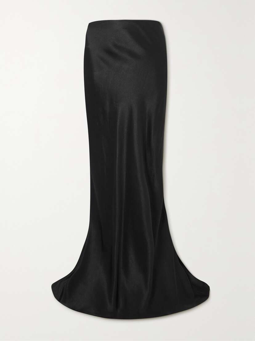 Ann Demeulemeester Madeleen Satin Maxi Skirt