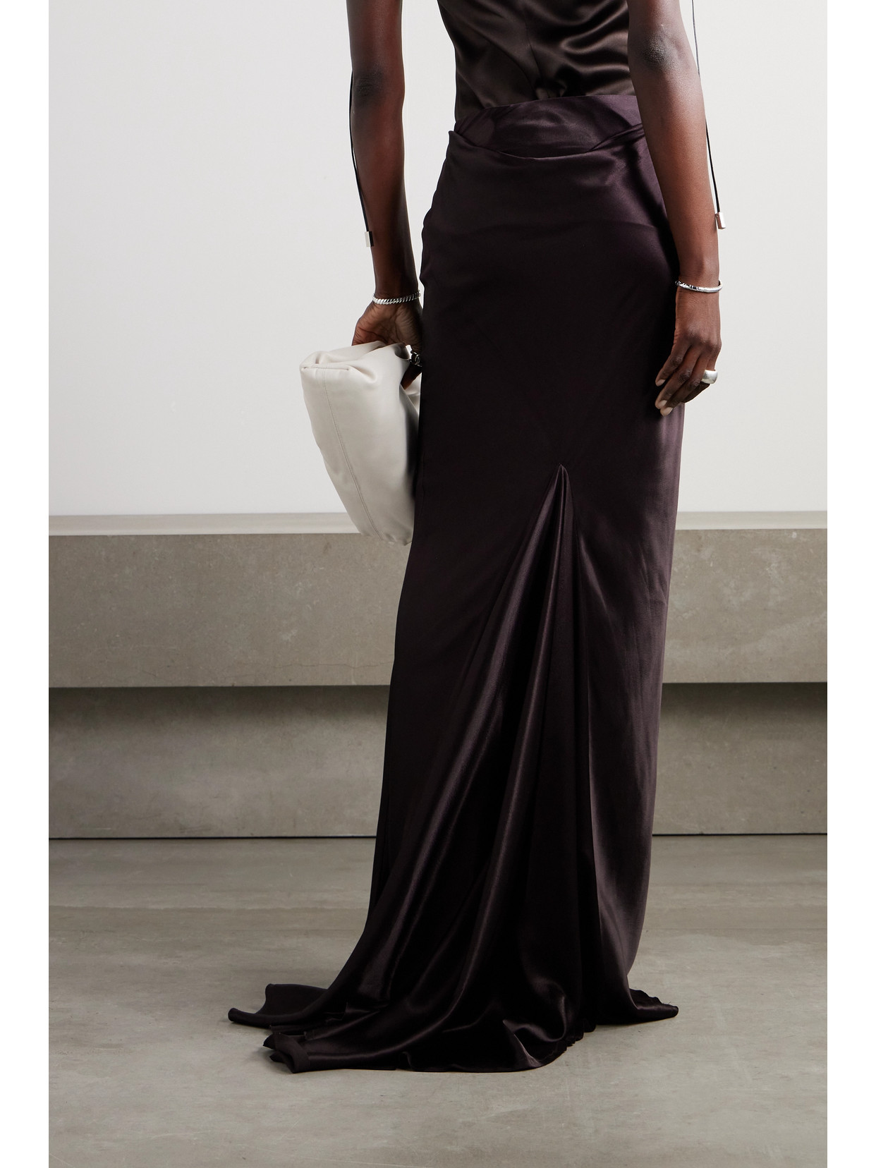 Ann Demeulemeester Purple Madeleen X-long Flared Maxi Skirt In Purple