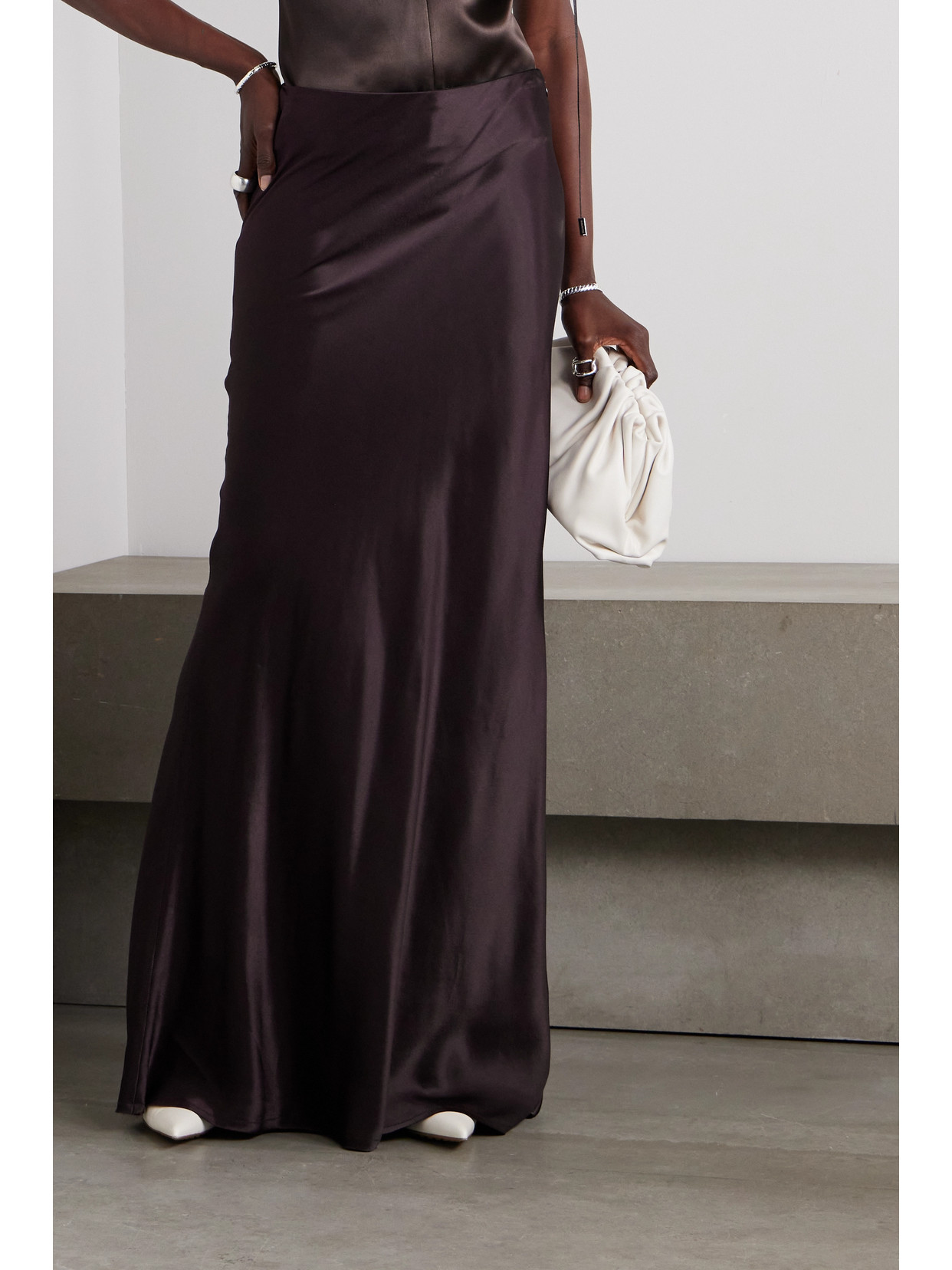 Ann Demeulemeester Purple Madeleen X-long Flared Maxi Skirt In Purple