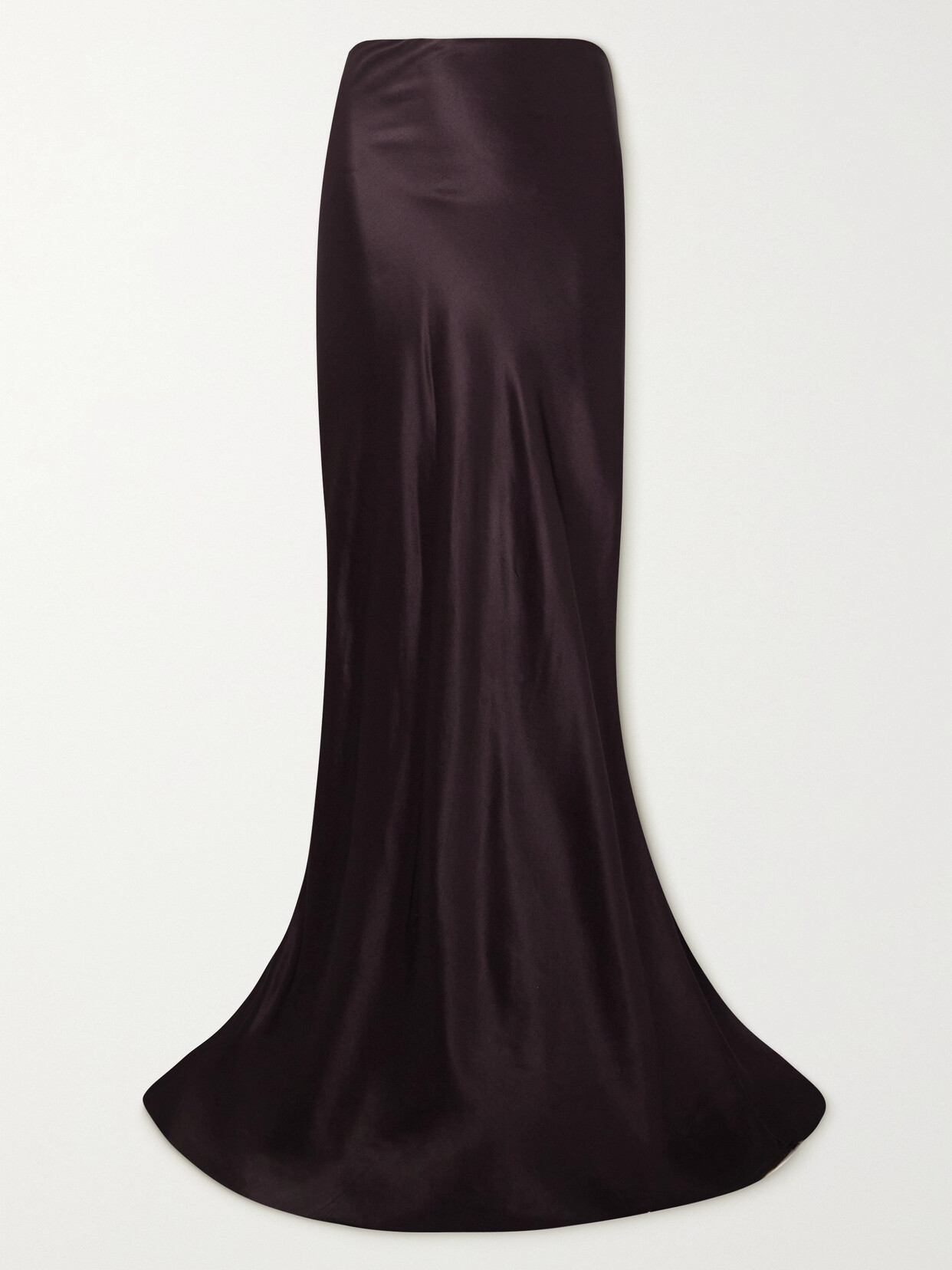 Shop Ann Demeulemeester Madeleen Satin Maxi Skirt In Purple