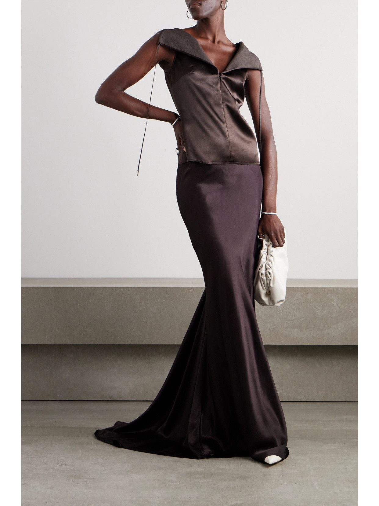 Ann Demeulemeester Purple Madeleen X-long Flared Maxi Skirt In Purple