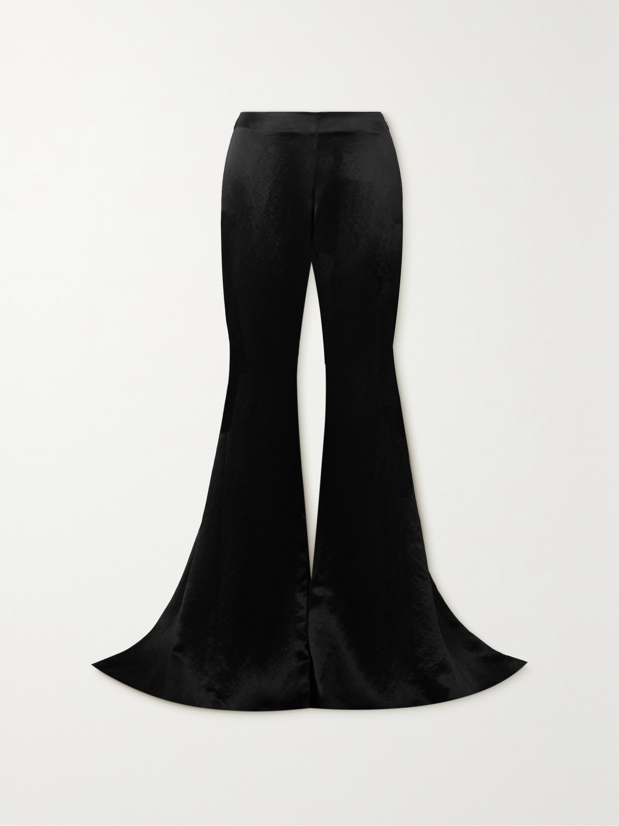 Ann Demeulemeester Low-rise Flared Trousers In Black