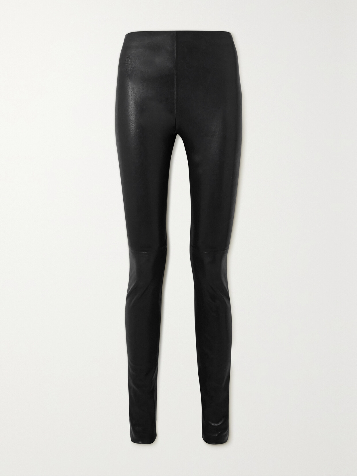 Shop Ann Demeulemeester Florence Leather Leggings In Black