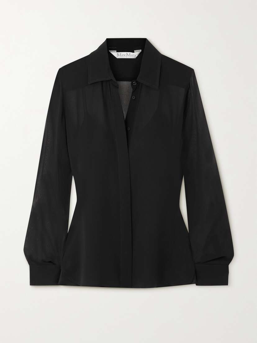 Max Mara Manche Chiffon Shirt