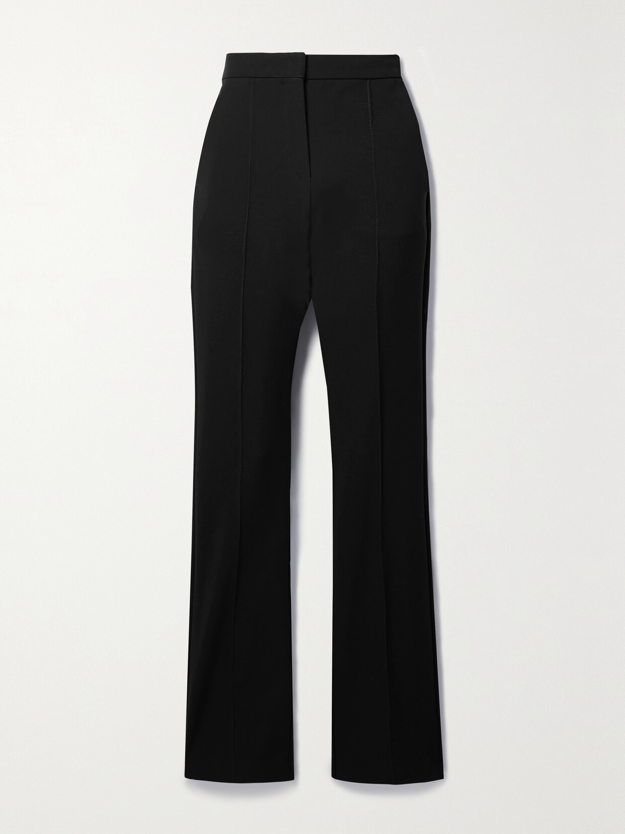 Max Mara - Lari Glossed-jersey Straight-leg Pants - Black