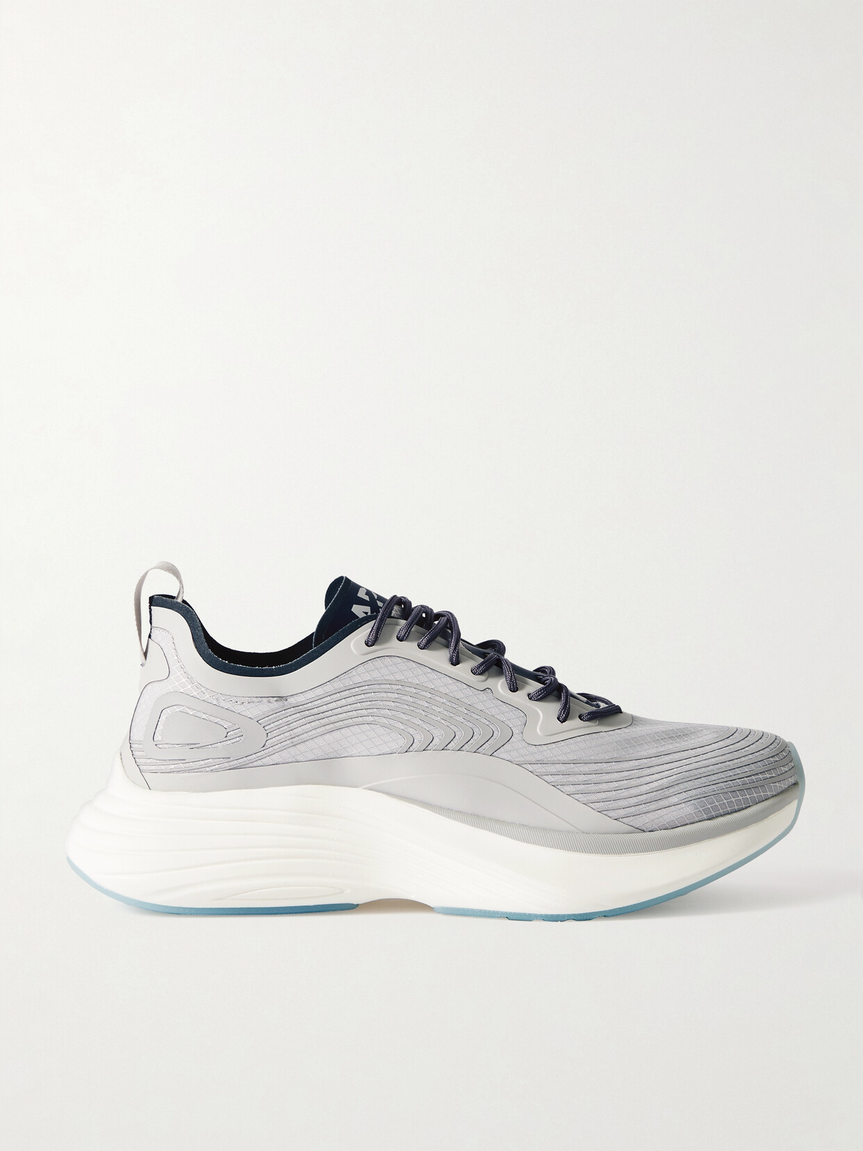 Apl Athletic Propulsion Labs Streamline Rubber-trimmed Ripstop Trainers In Grey