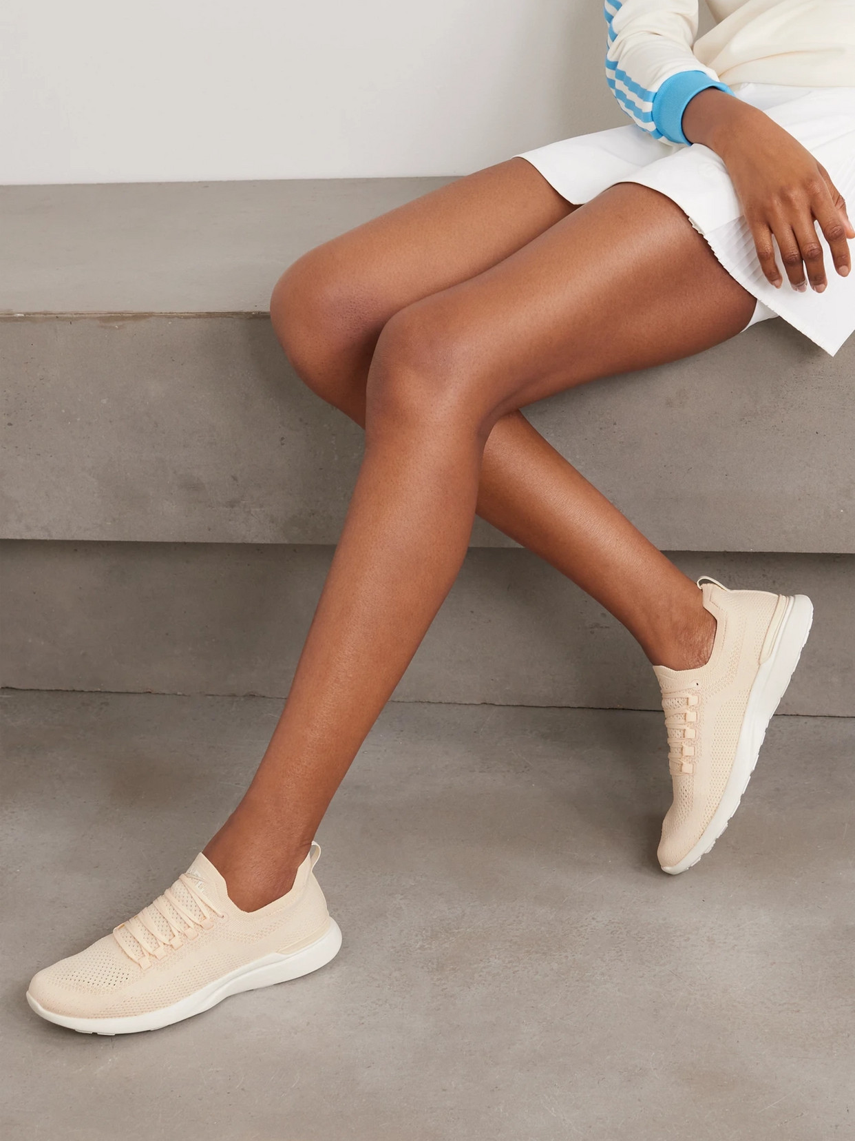 Apl Athletic Propulsion Labs Techloom Wave Sneakers In Ivory