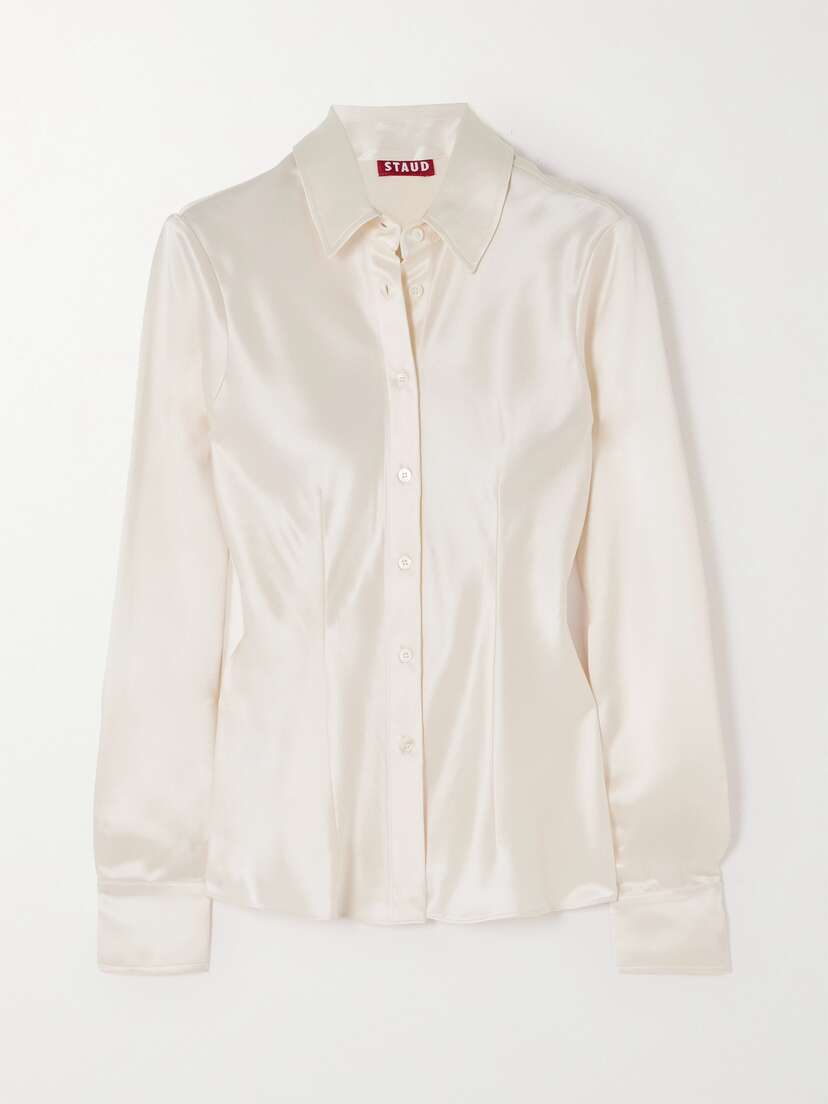 Staud Bogart Charmeuse Shirt