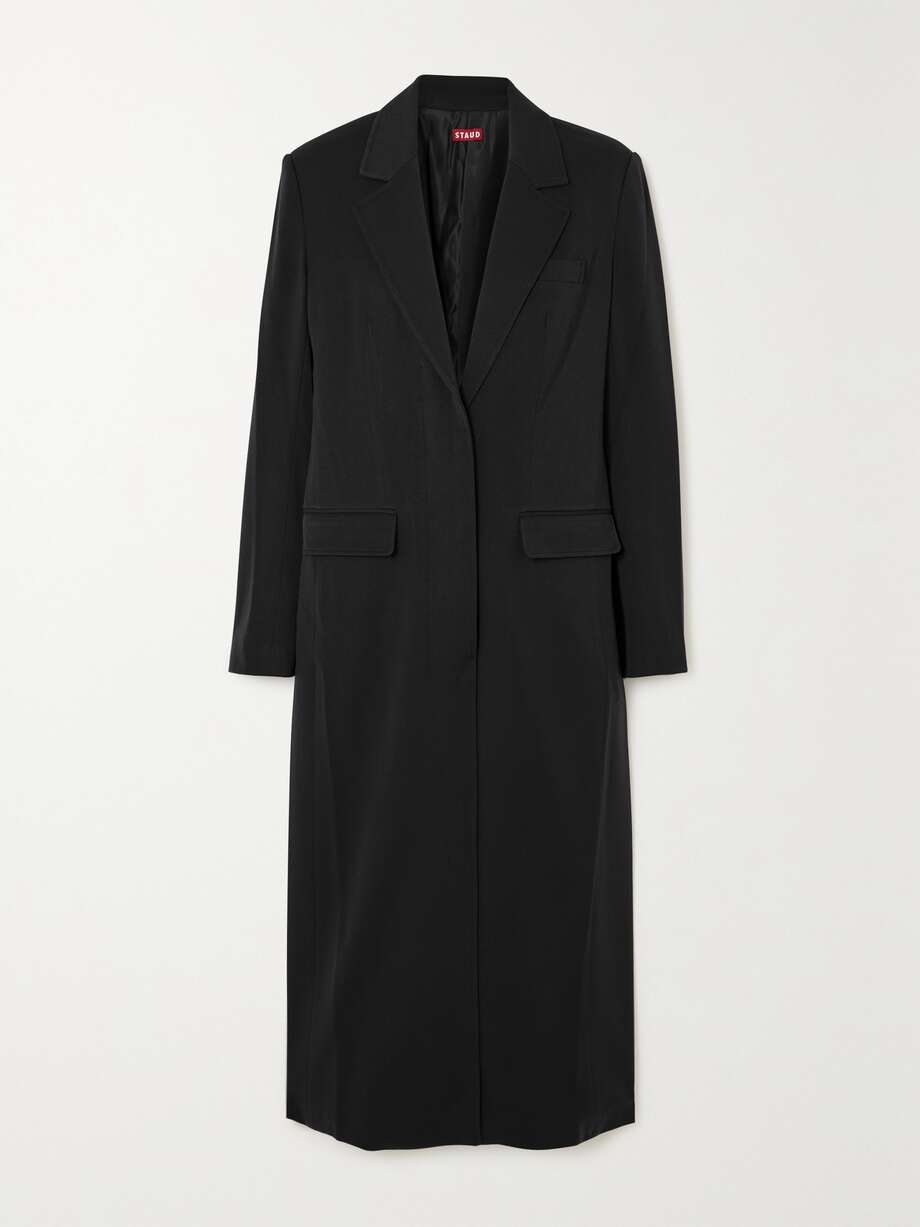 Woven Coat Black