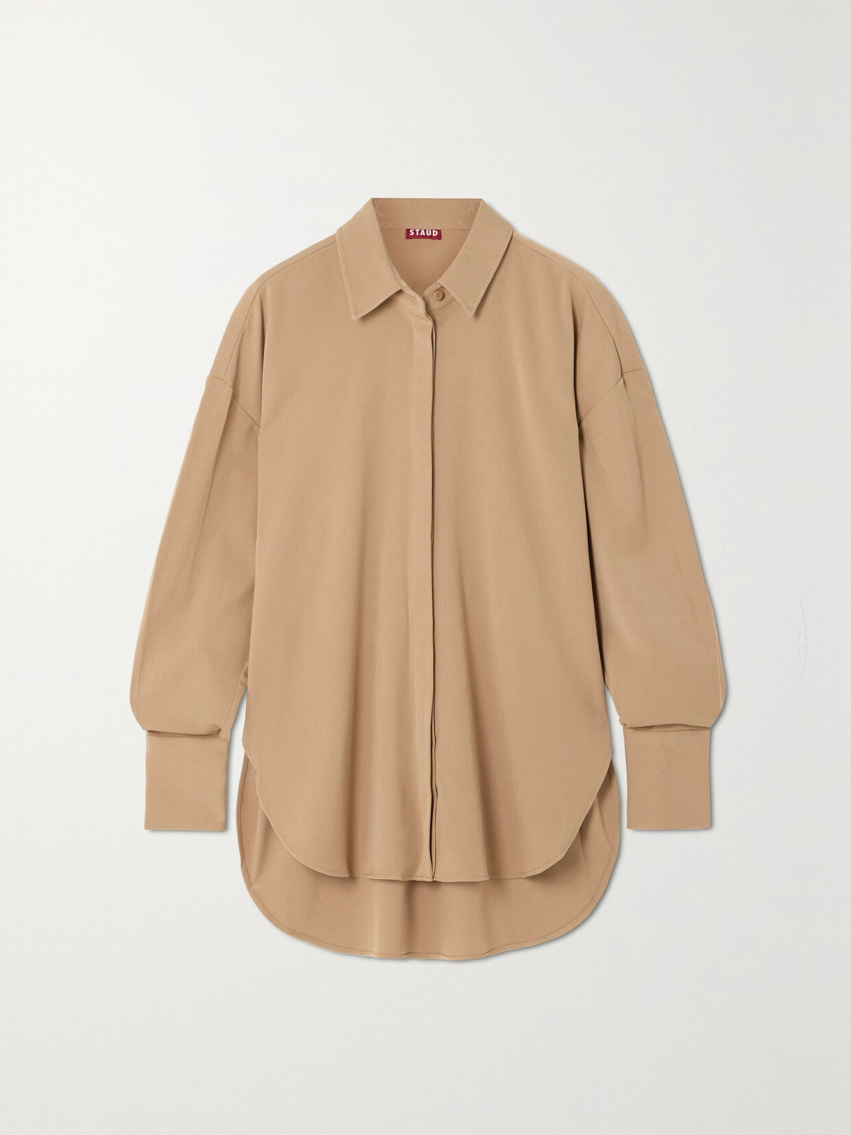 STAUD - Colton Twill Shirt - Brown