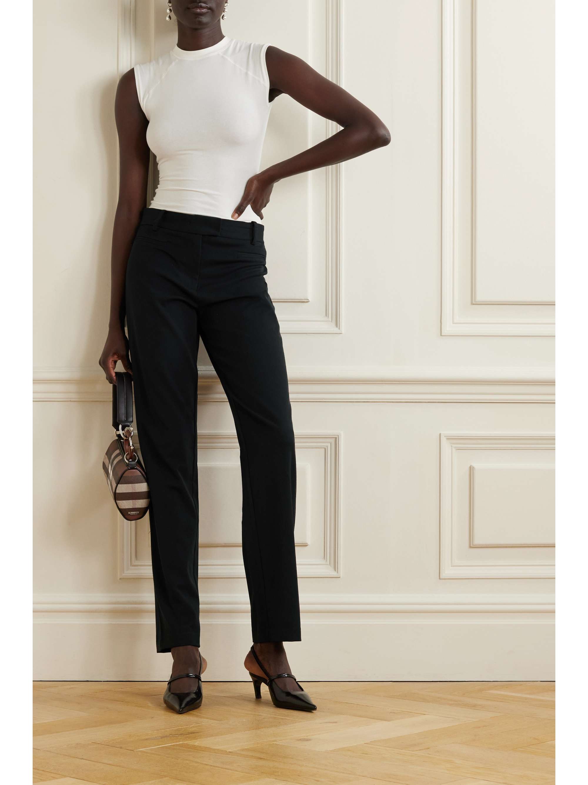 STAUD Koa twill straight-leg pants | NET-A-PORTER