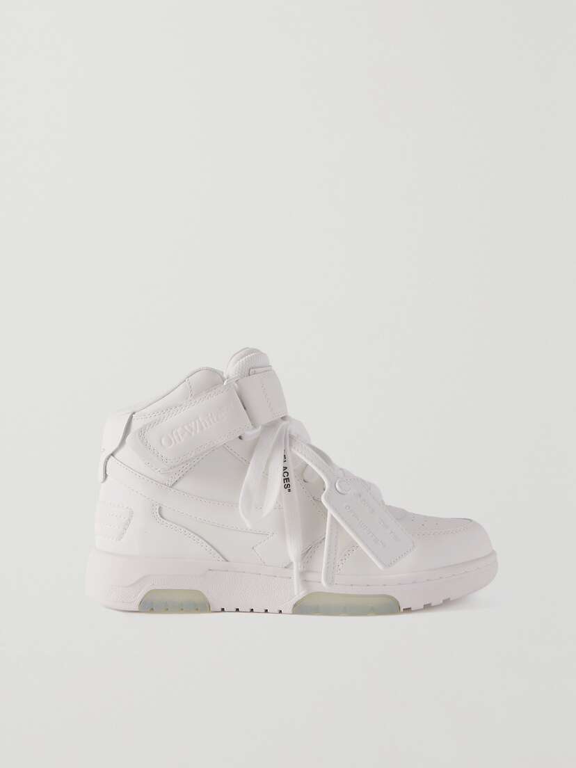 Off-White Out Of Office Leather Mid-top Sneakers