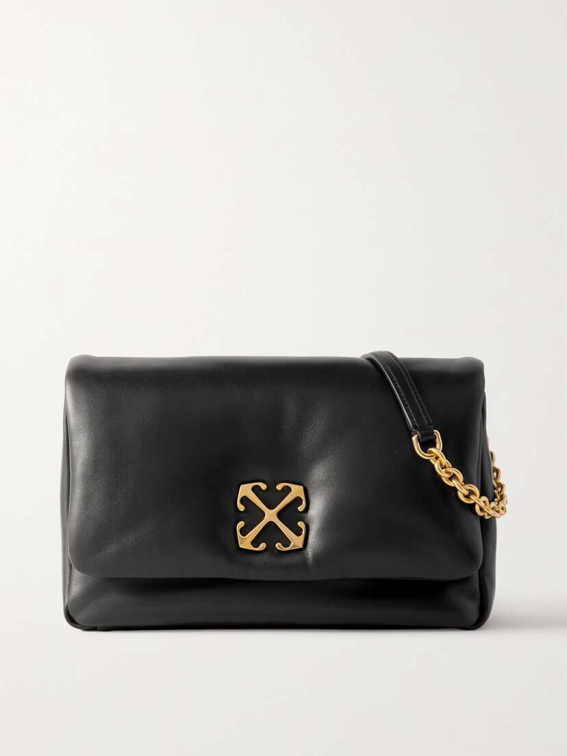 Off-White Jitney Embellished Padded Leather Shoulder Bag
