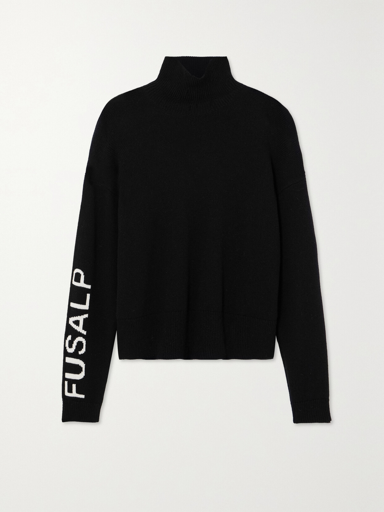 Fusalp - Intarsia Wool And Cashmere-blend Turtleneck Sweater - Black