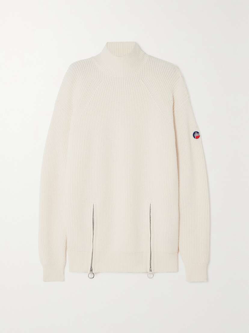 Fusalp Cybele Ribbed Merino Wool Turtleneck Sweater