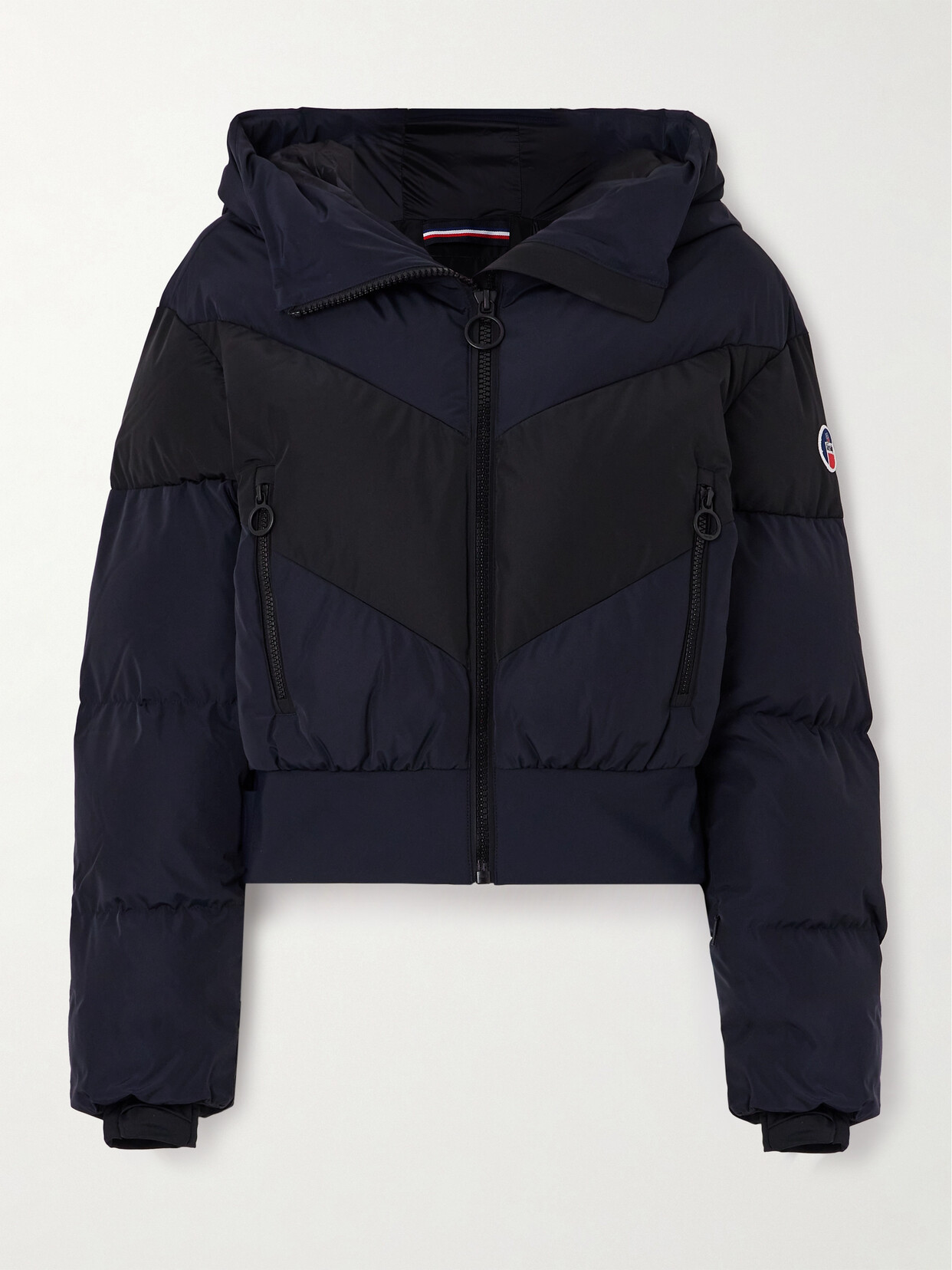 Shop Fusalp Giulia Two-tone Quilted Padded Ski Jacket In Blue