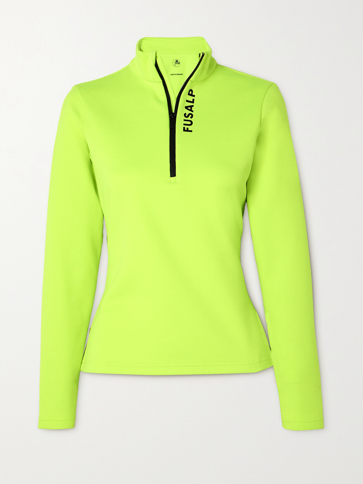 Fusalp - Orion Printed Neon Neoprene Ski Top - Yellow