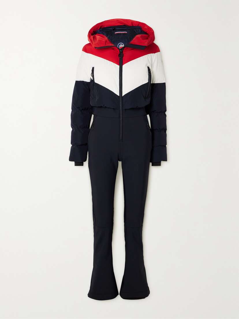 Fusalp Kira Softshell Quilted Color-block Ski Suit