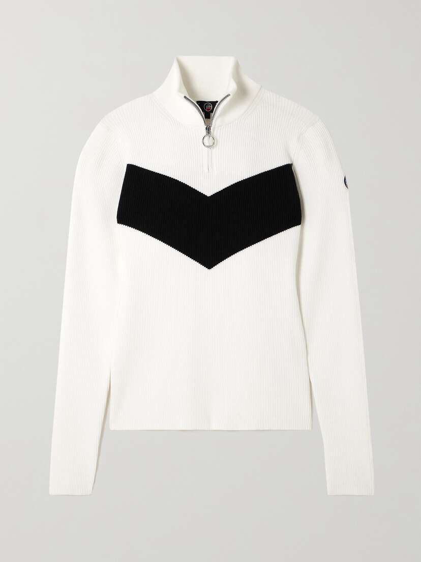 Fusalp Andromede Two-tone Ribbed-knit Sweater