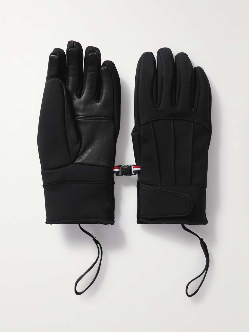 Fusalp Glacier Softshell And Leather Ski Gloves