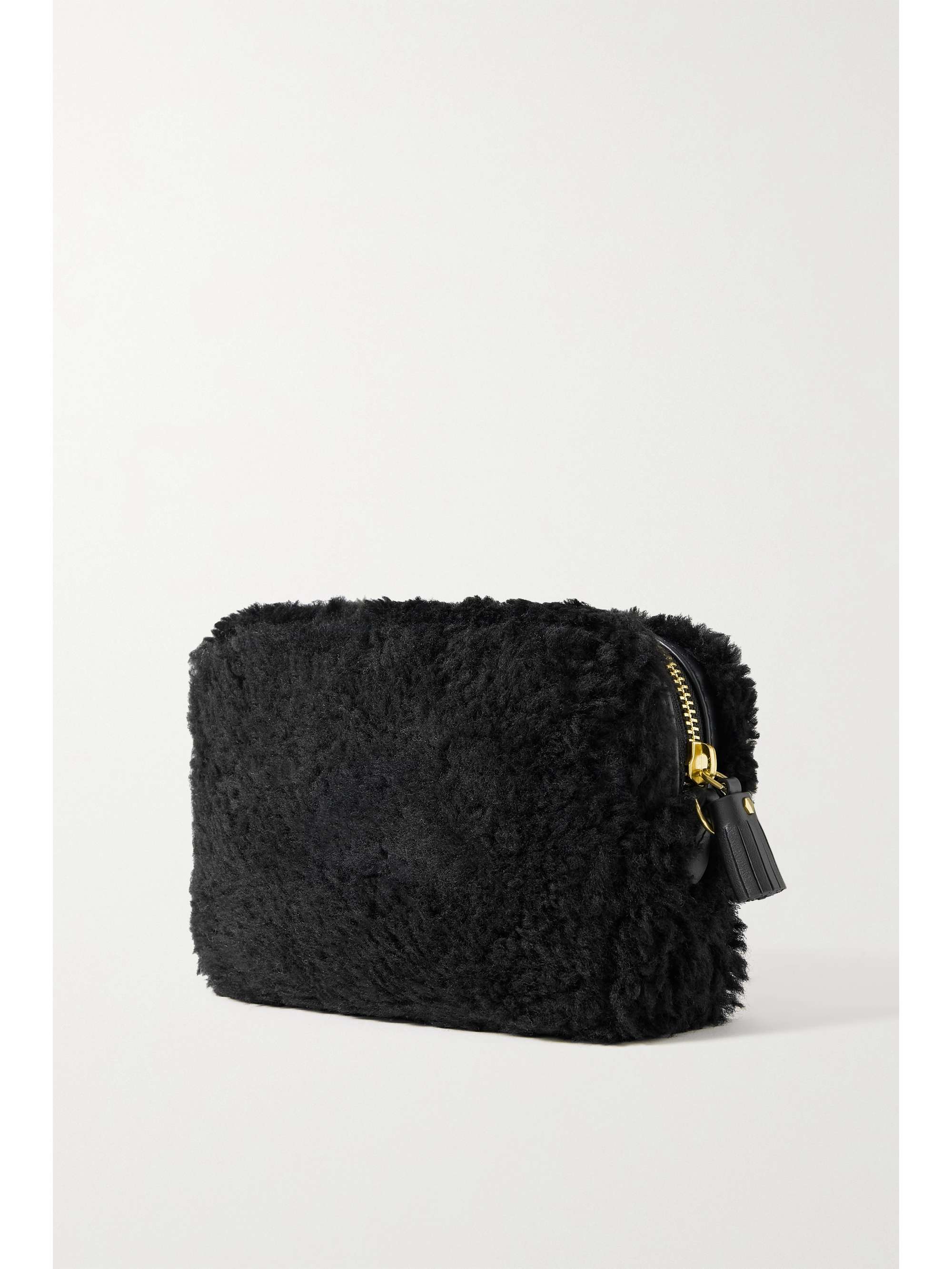 ANYA HINDMARCH Eyes shearling shoulder bag NETAPORTER