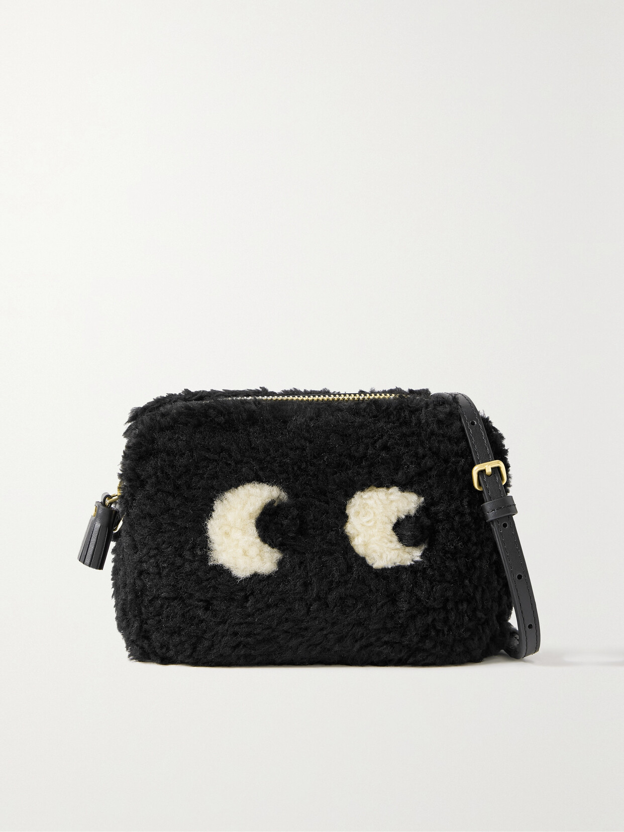 Anya Hindmarch - Eyes Shearling Shoulder Bag - Unknown