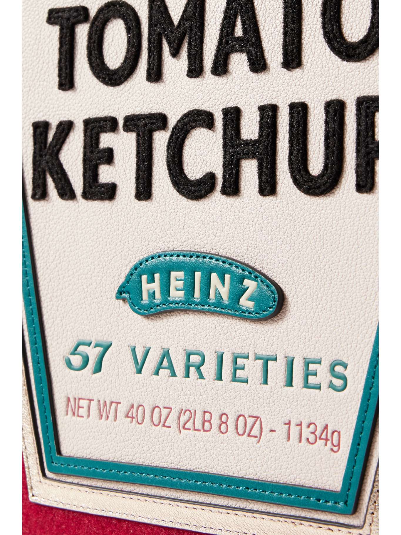 ANYA HINDMARCH Ketchup small leathertrimmed recycledfelt tote NETAPORTER