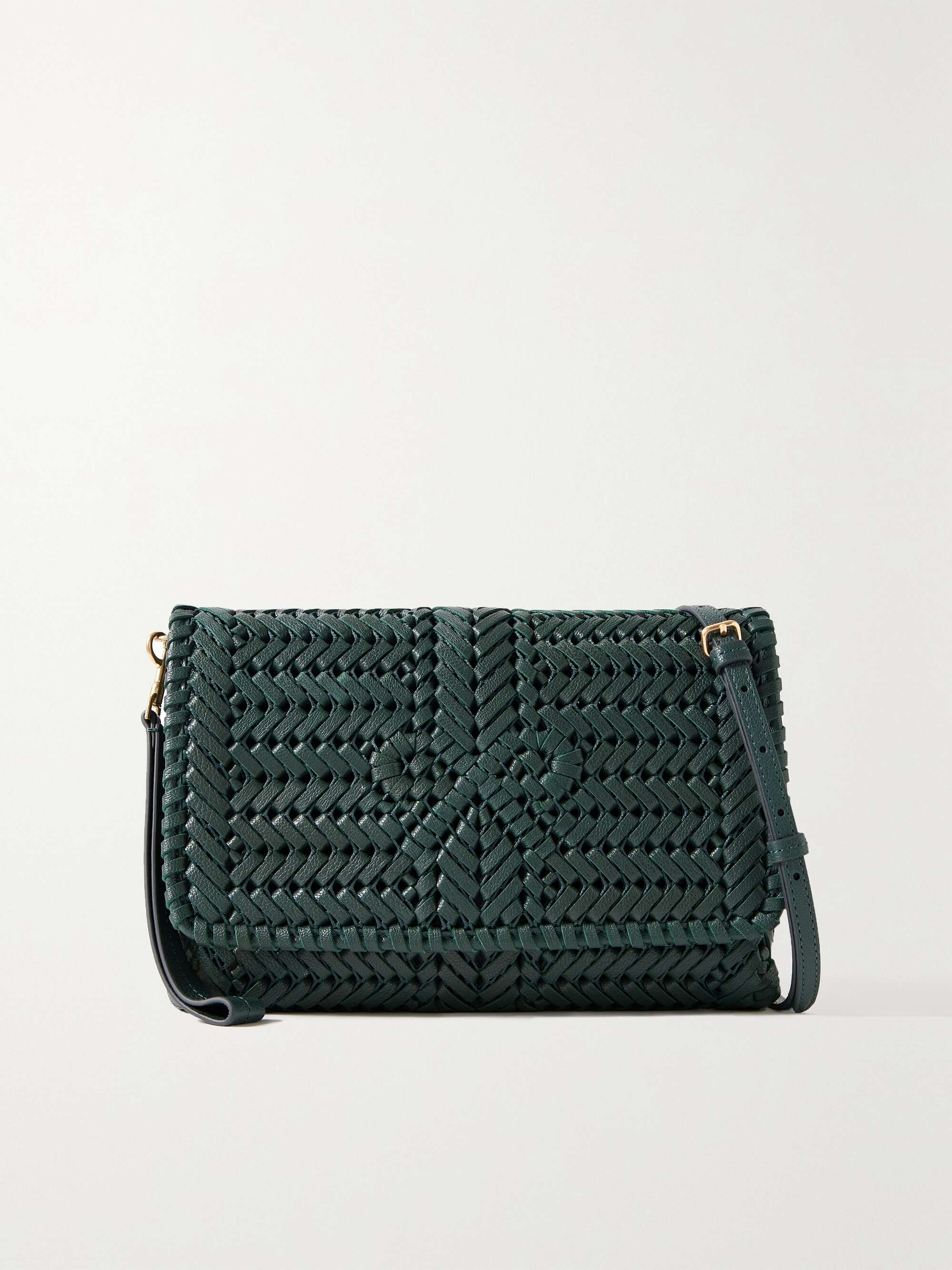 ANYA HINDMARCH Neeson woven leather shoulder bag NET A PORTER