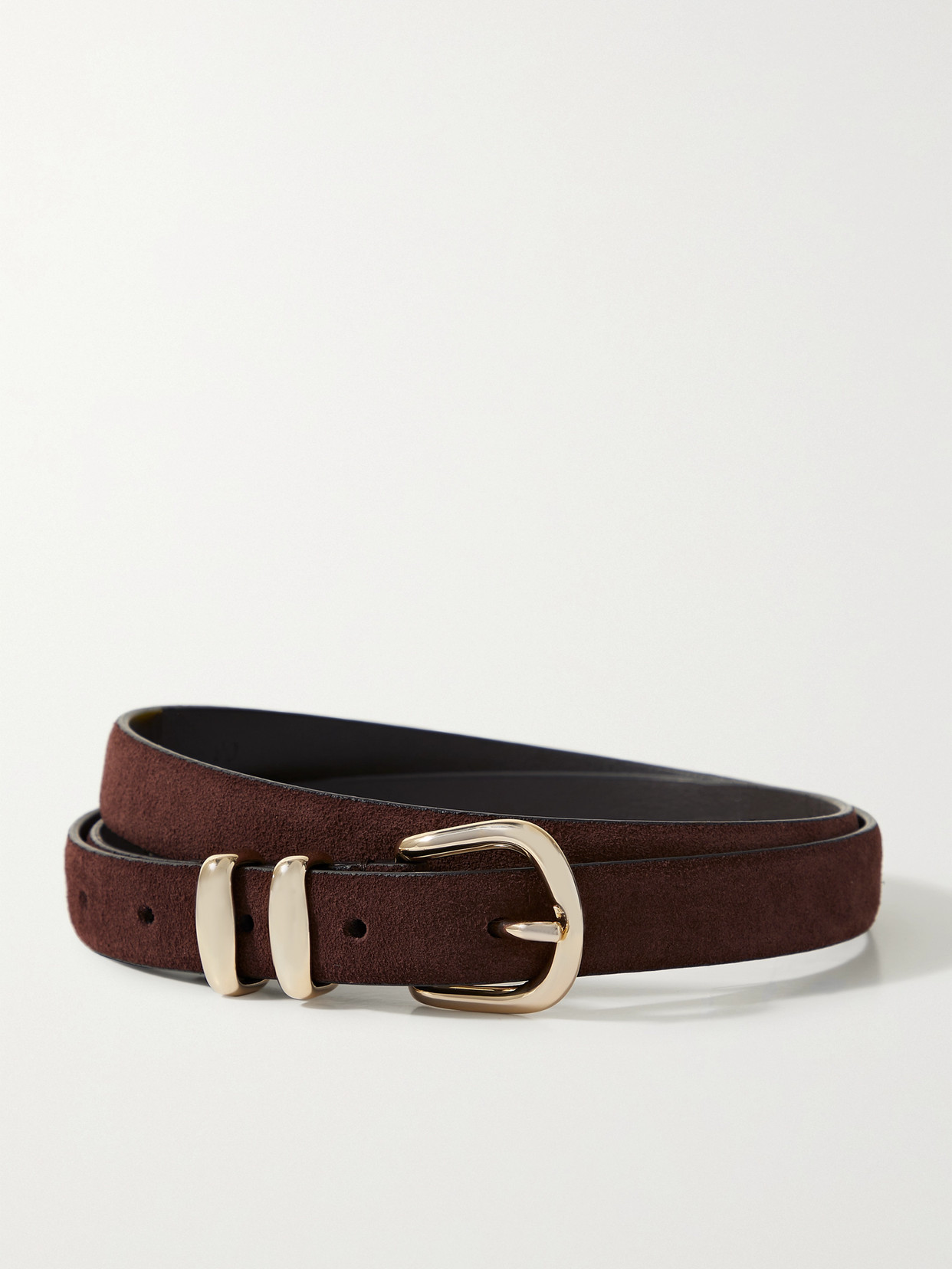 Anderson's Suede Belt In Brown