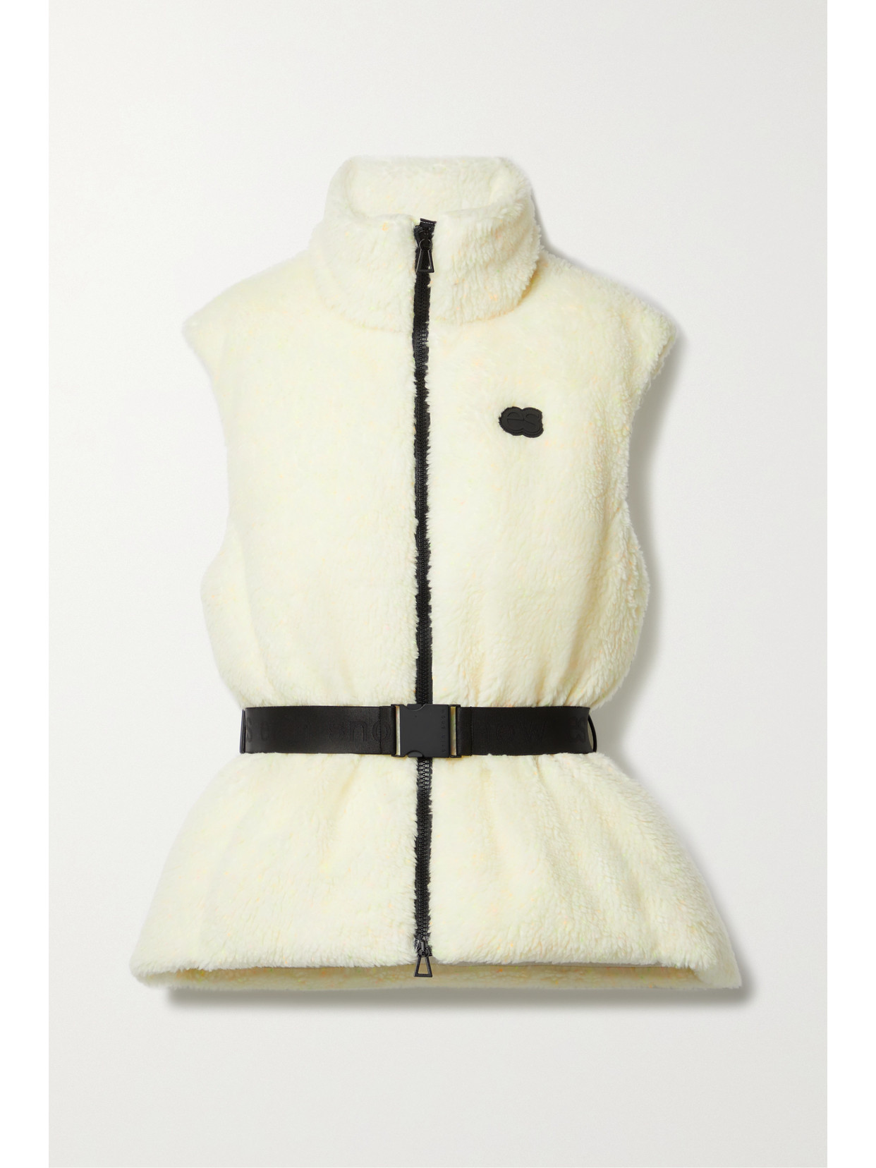 Erin Snow - Nix Belted Recycled-fleece Ski Vest - Cream