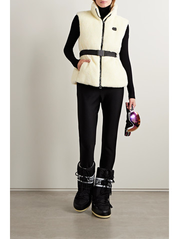 ERIN SNOW + NET SUSTAIN Nix belted recycled-fleece ski vest