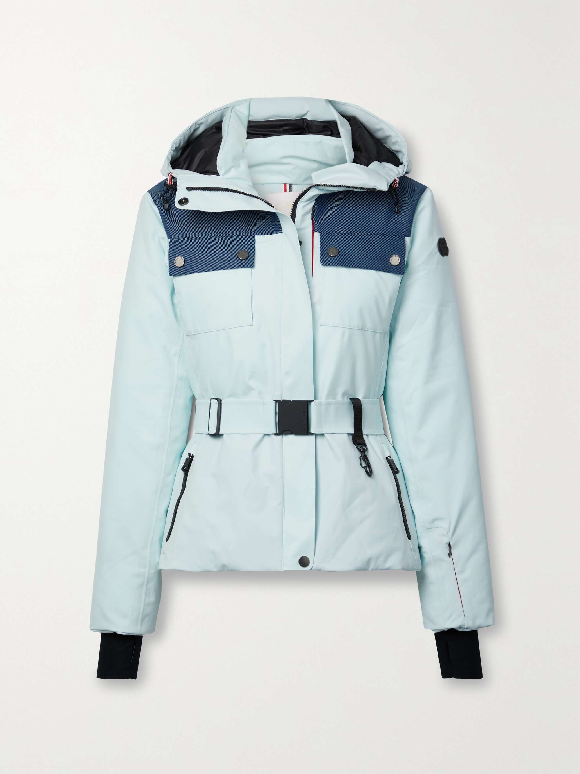 ERIN SNOW + NET SUSTAIN Diana hooded belted ECO Sporty ski jacket | NET ...