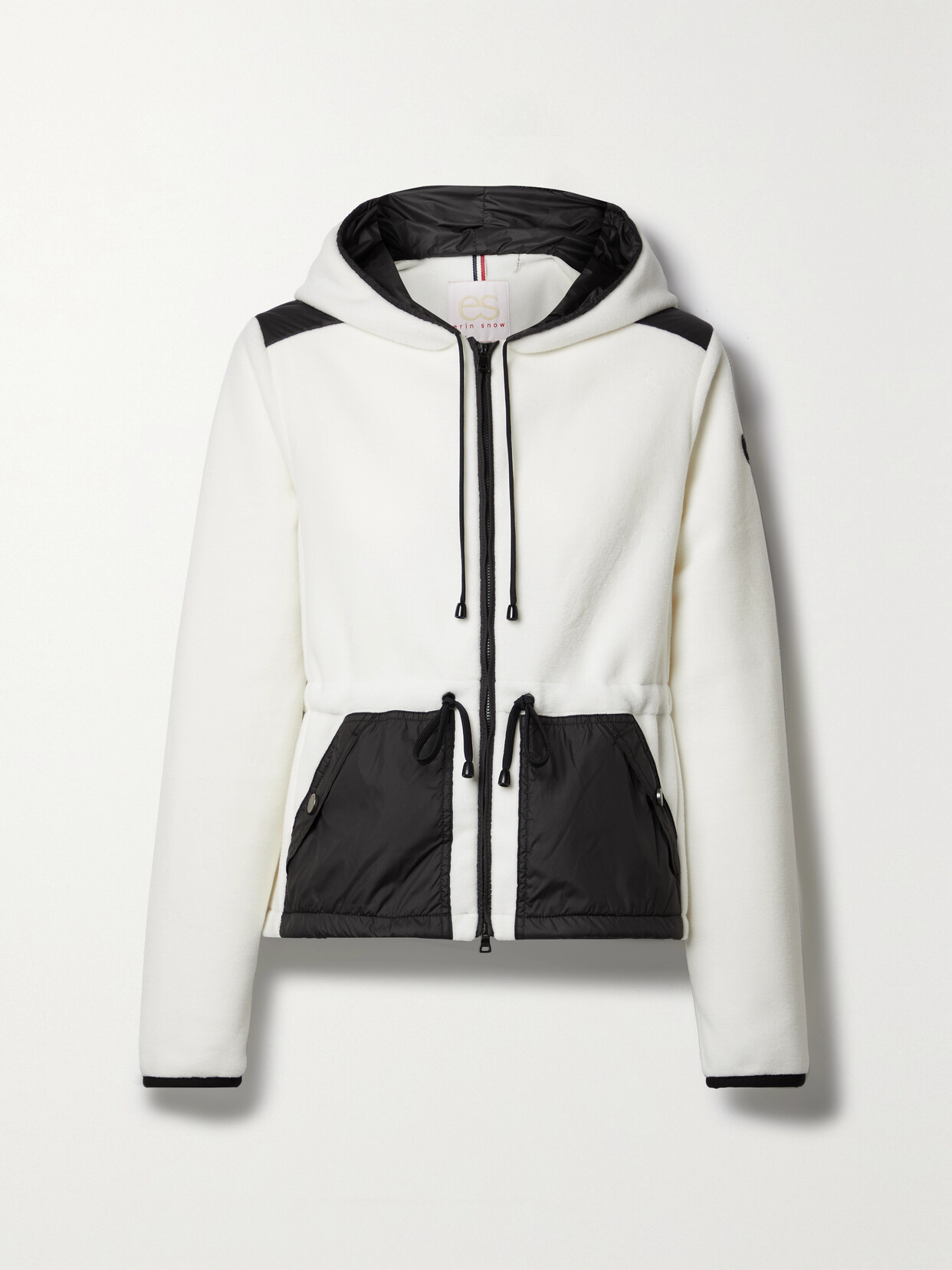 Erin Snow - Willow Hooded Recycled Fleece Ski Jacket - White