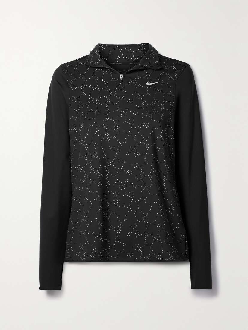 Nike Swift Glittered Dri-fit Half-zip Top - x large