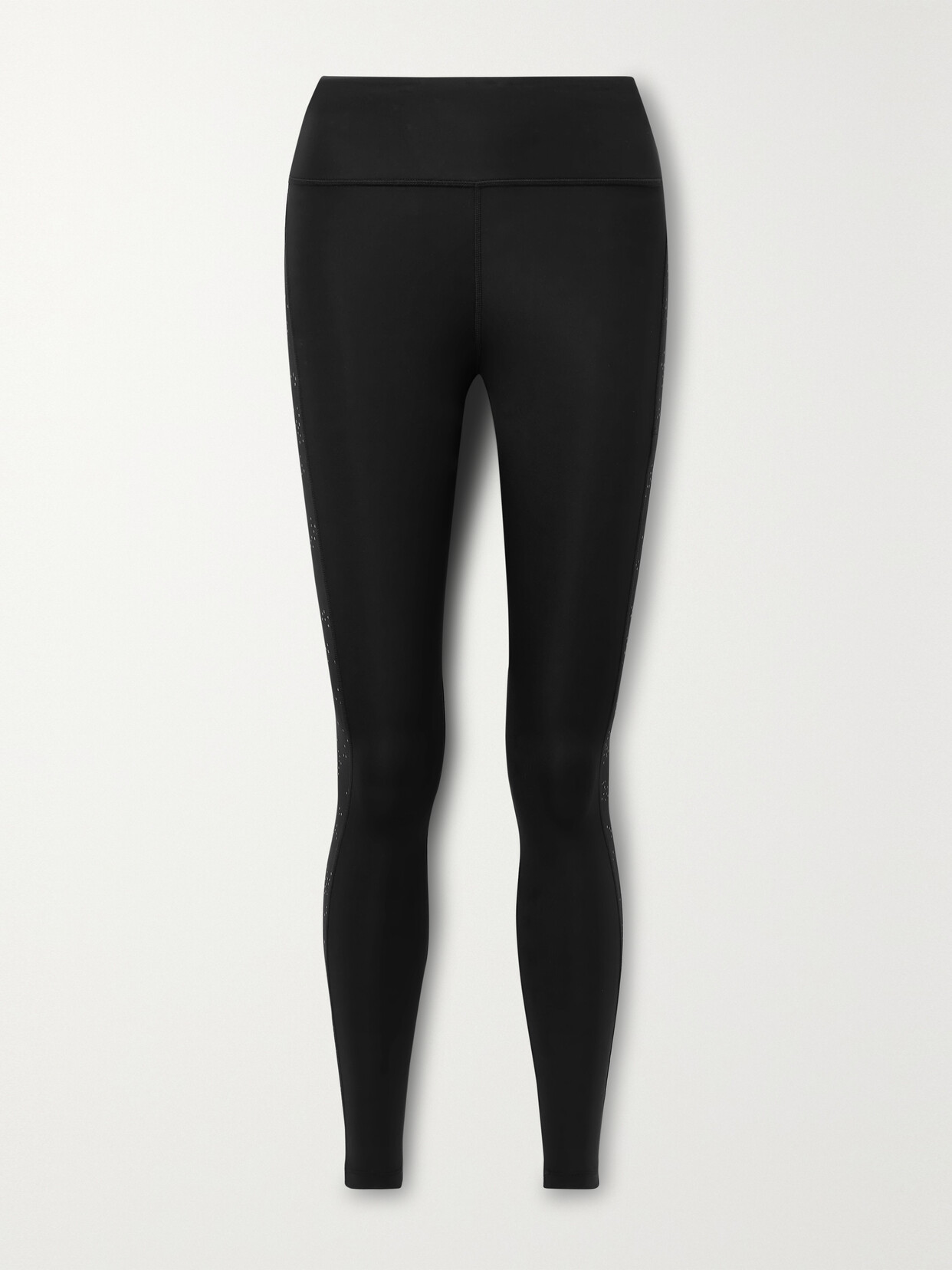 Nike + Net Sustain Run Mesh-paneled Printed Recycled Dri-fit Leggings - Black