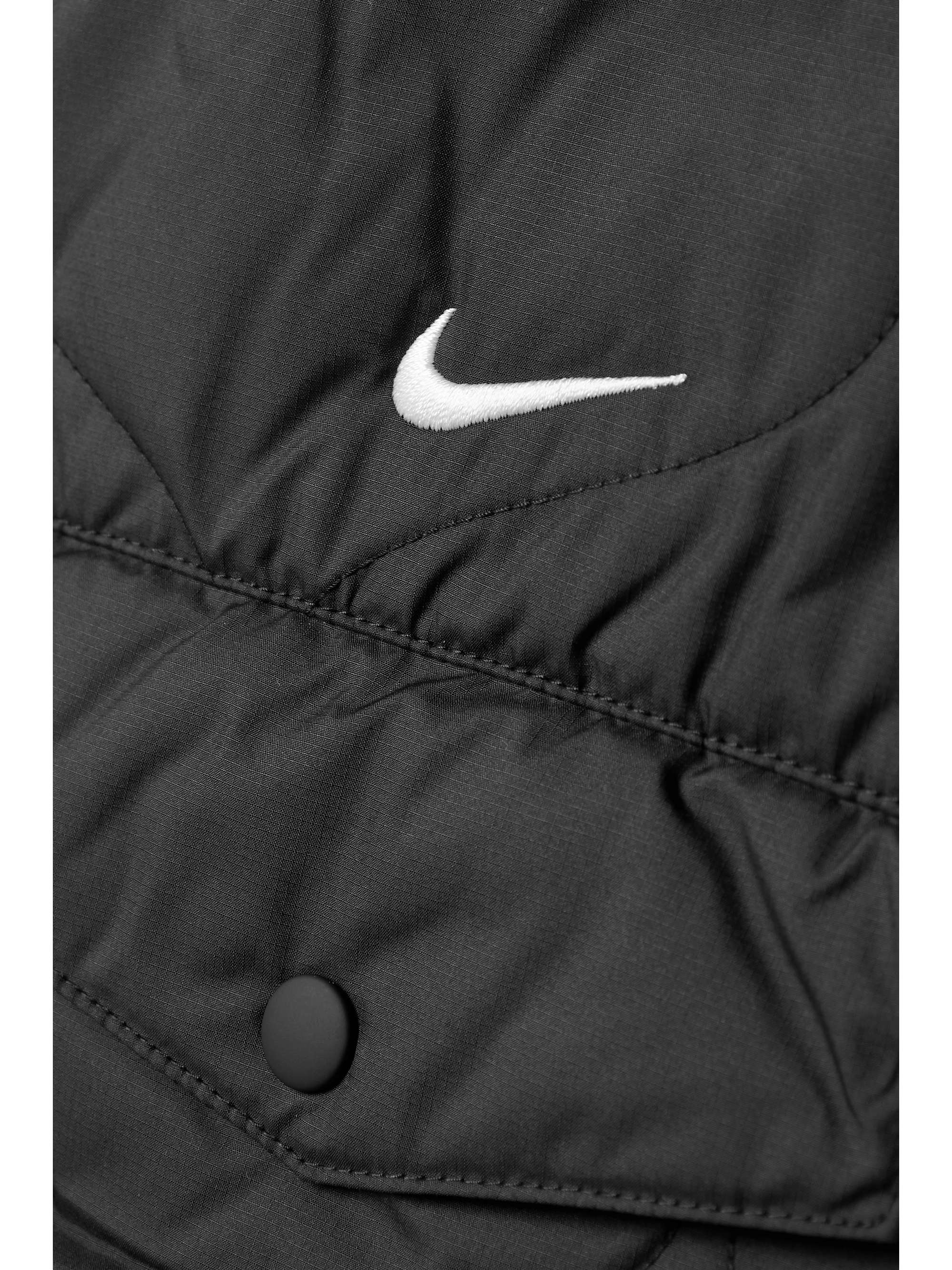 NIKE Quilted padded shell vest NETAPORTER