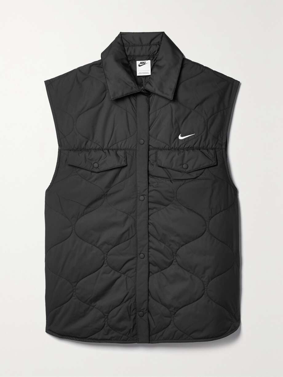 NIKE Quilted padded shell vest NETAPORTER