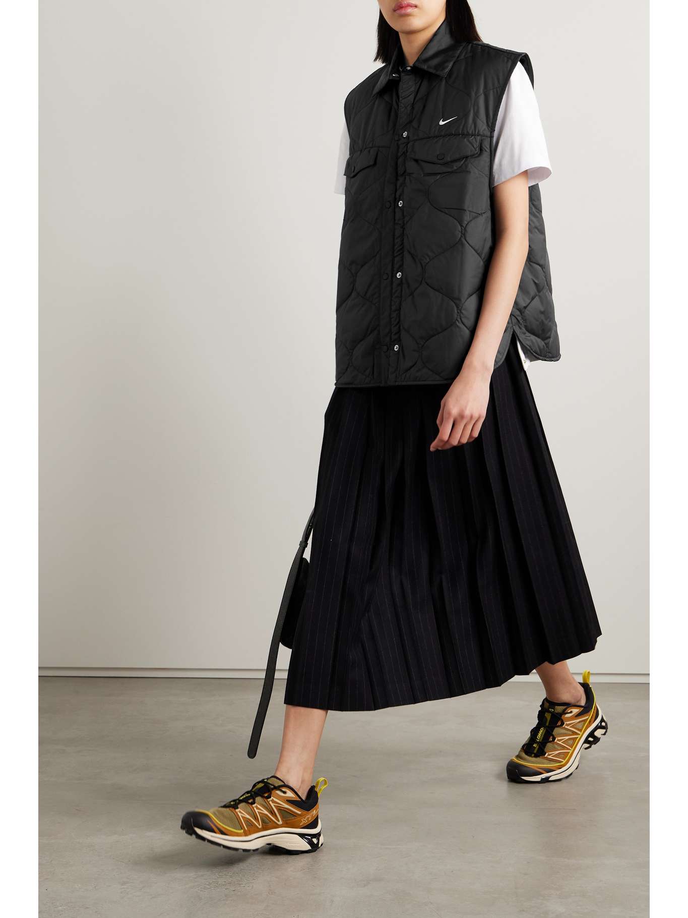 NIKE Quilted padded shell vest NETAPORTER