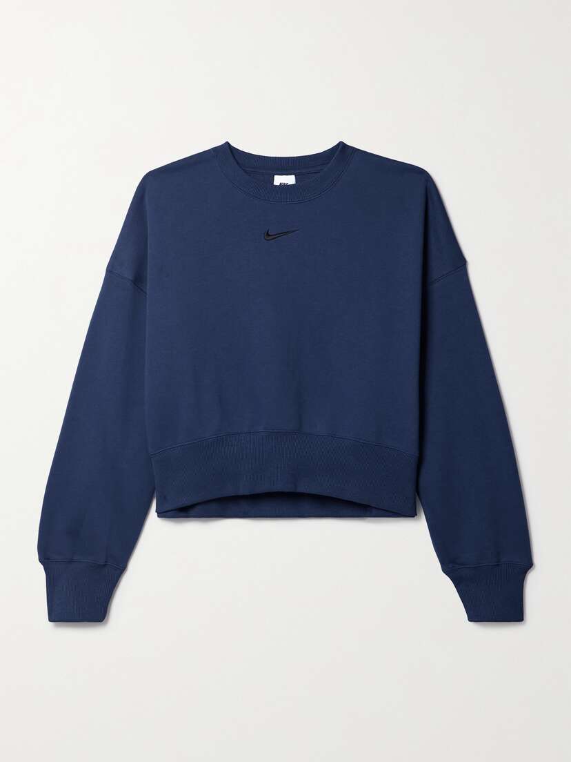 Nike Phoenix Embroidered Oversized Cotton-blend Jersey Hoodie - xx large