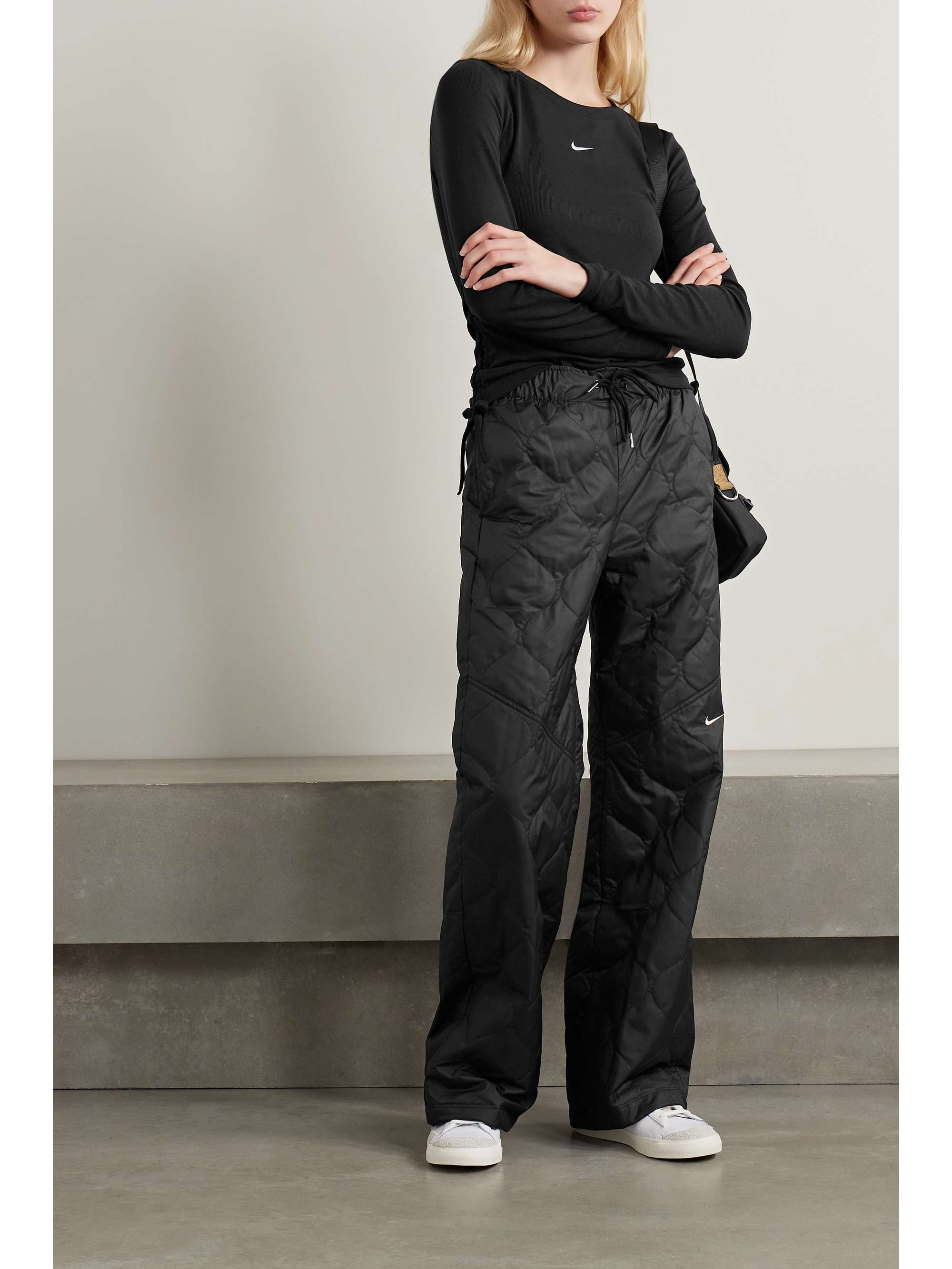 NIKE + NET SUSTAIN quilted recycled-ripstop track pants