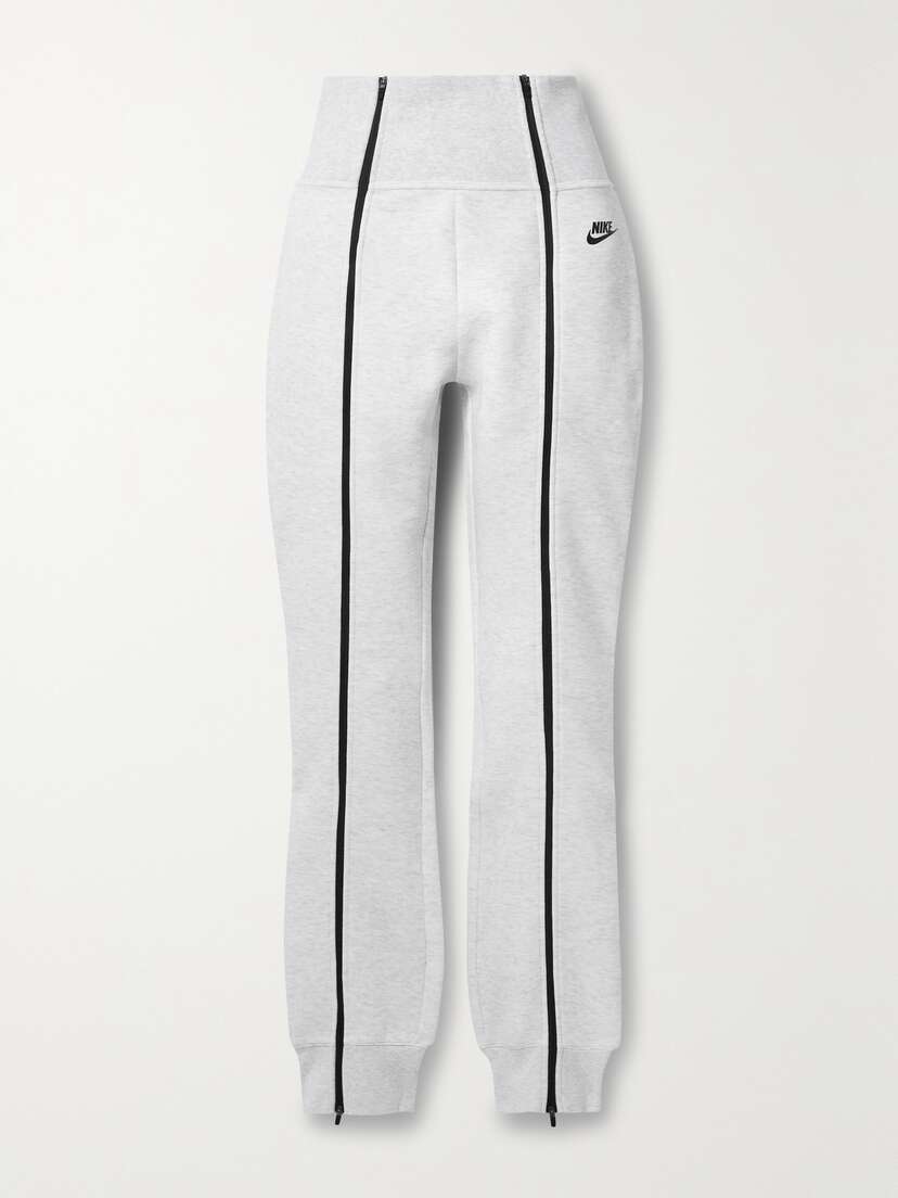 Nike Zip-detailed Cotton-blend Jersey Track Pants - x large