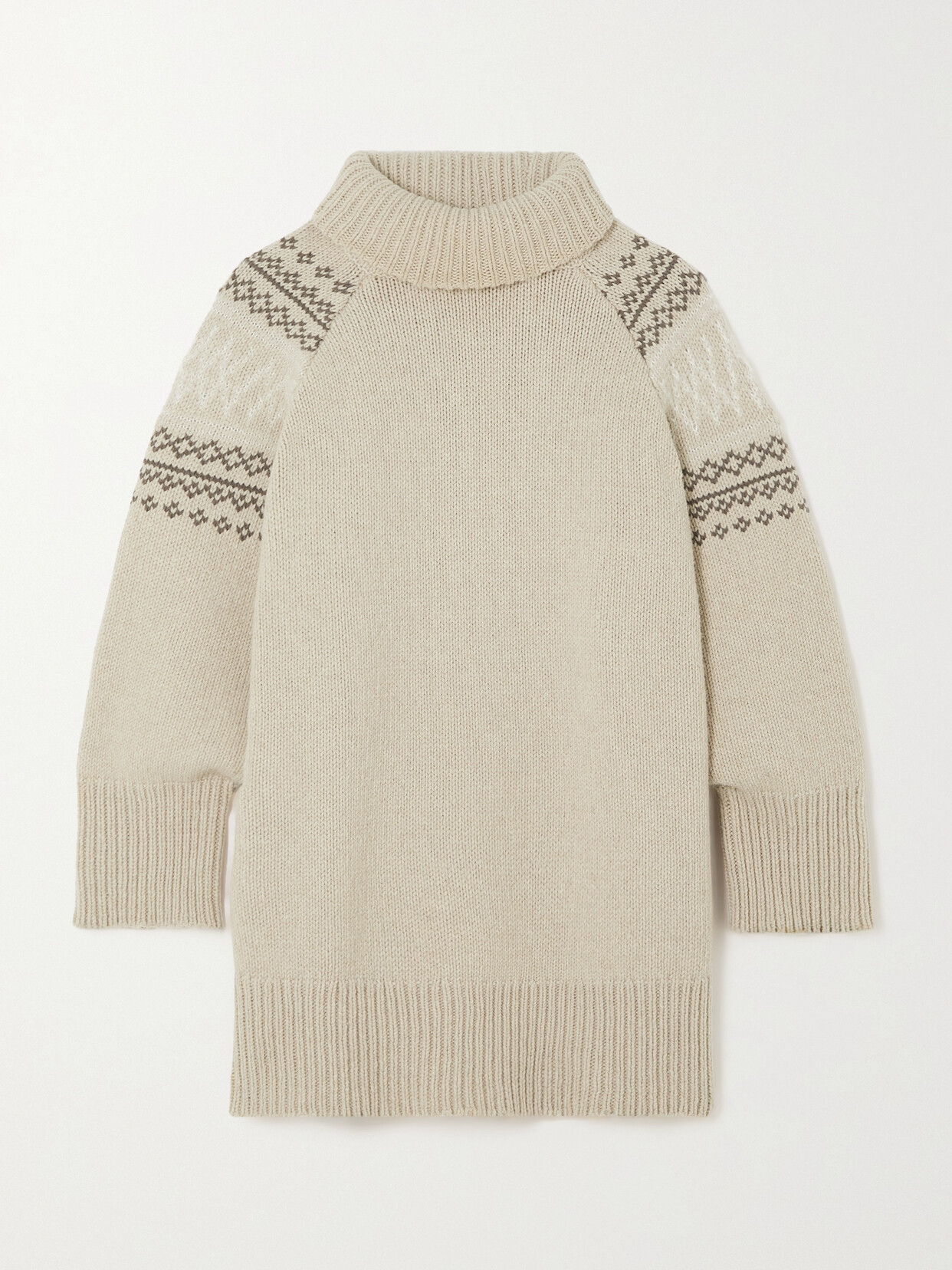 We Norwegians Setesdal Merino Wool And Cashmere-blend Turtleneck Sweater - Neutrals