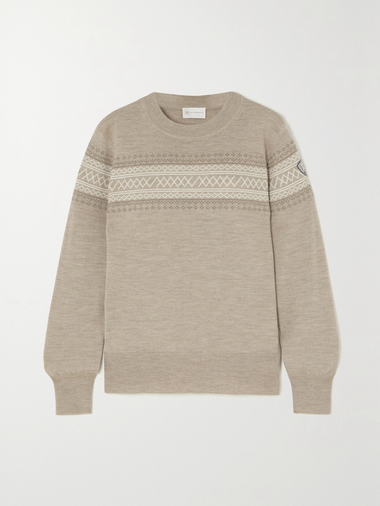 We Norwegians Signature Fair Isle Merino Wool Sweater - Neutrals
