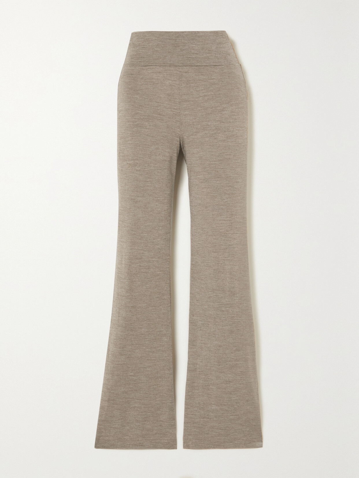 We Norwegians + Net Sustain Hygge Tencel™ Lyocell-blend Flared Trousers In Brown