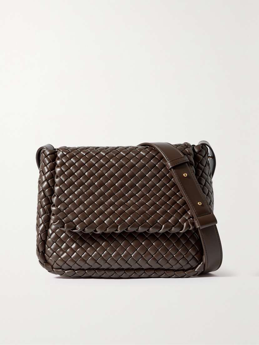 Bottega Veneta Cobble Padded Intrecciato Leather Shoulder Bag