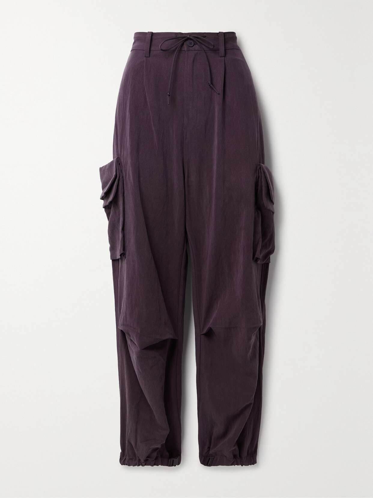 Adidas Originals Lyocell-blend Twill Cargo Pants In Purple