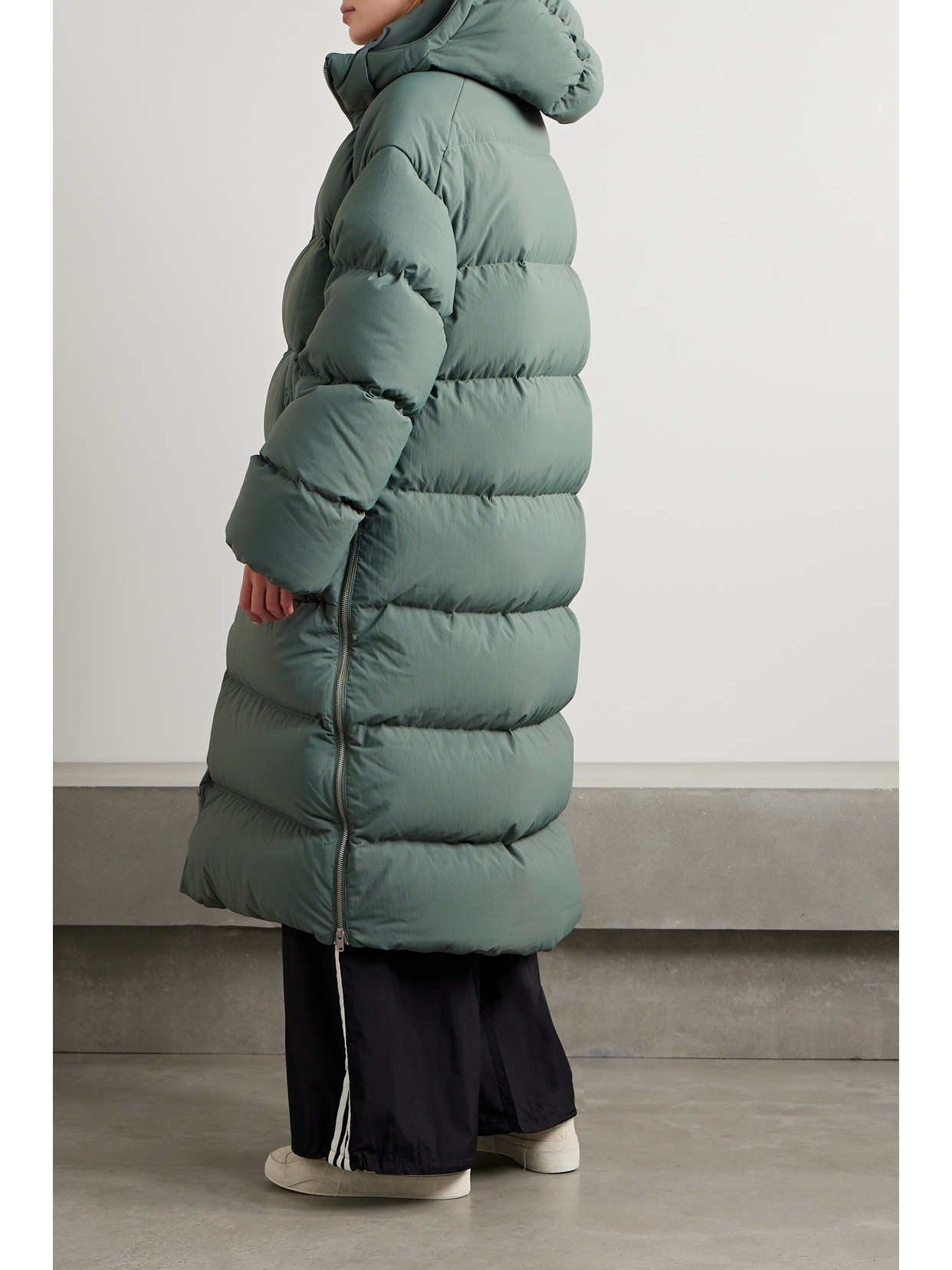 Shop Adidas Originals Oversized Quilted Recycled-pertex Down Coat In Unknown